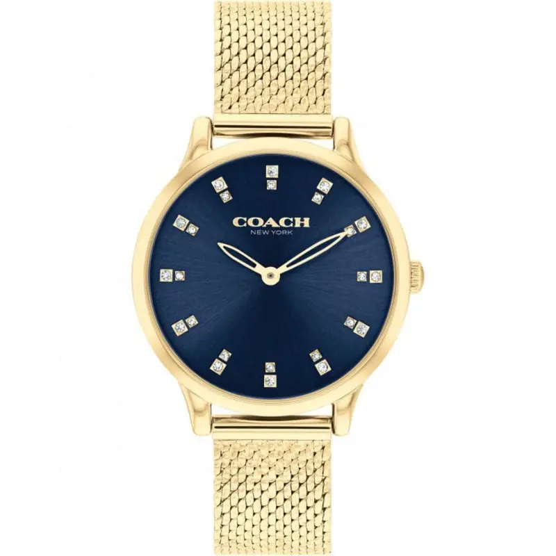 Coach New York Chelsea Gold Milanese Strap Women Watch 14504218 1