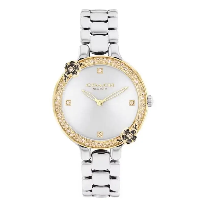 Coach New York Chelsea Silver Dial Stainless Steel Strap Women Watch 14504127 1