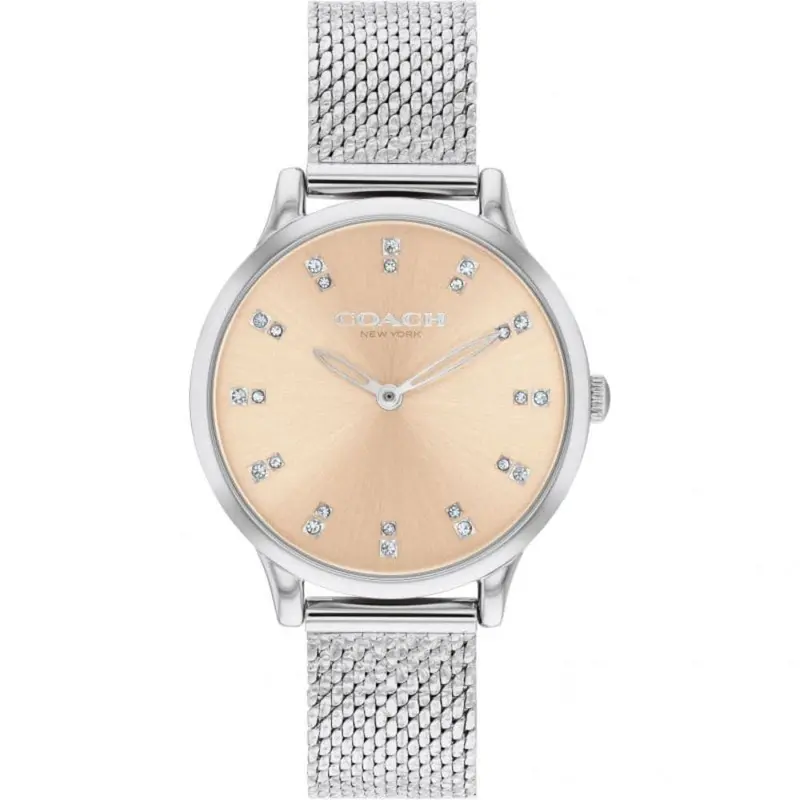 Coach New York Chelsea Silver Milanese Strap Women Watch 14504216 1