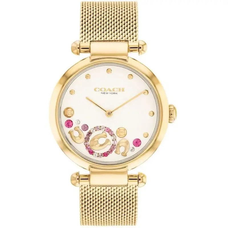 Coach New York Gold Milanese Strap Women Watch 14504003 1