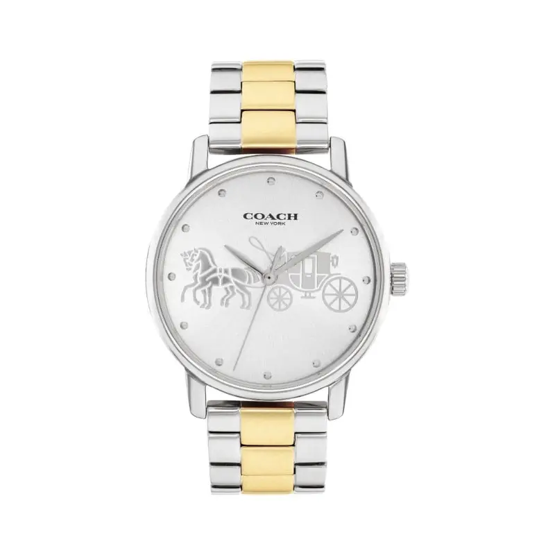 Coach New York Silver Dial And Stainless Steel Strap Men Watch 14503943 1