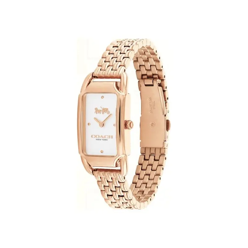 Coach New York Silver Dial Rose Gold Stainless Steel Strap Women Watch 14504043 2