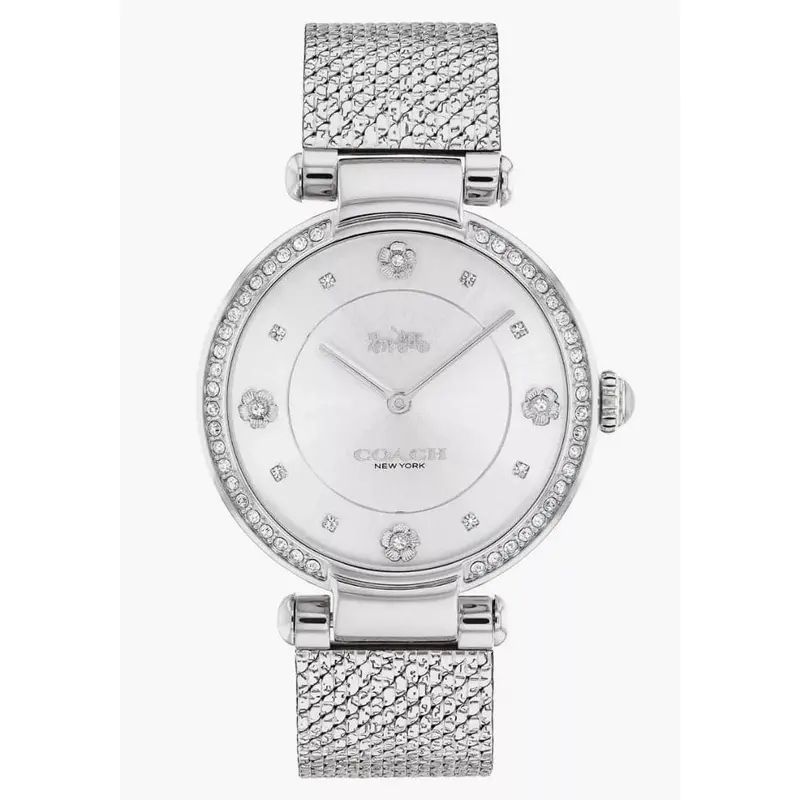 Coach New York Silver Dial Stainless Steel Strap Women Watch 14503995 1
