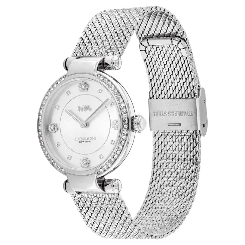 Coach New York Silver Dial Stainless Steel Strap Women Watch 14503995 2