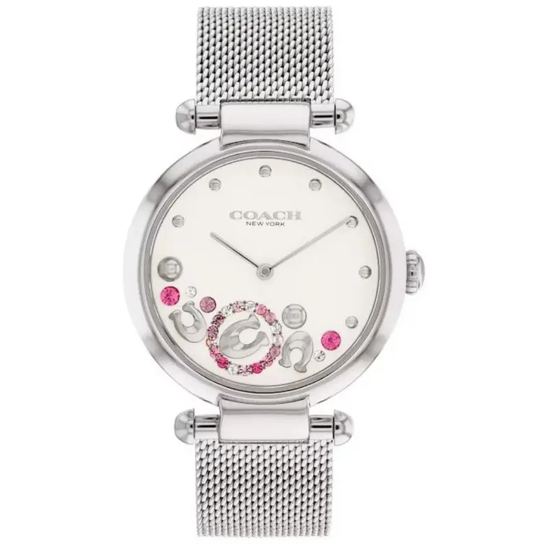 Coach New York Silver Milanese Strap Women Watch 14504002 1