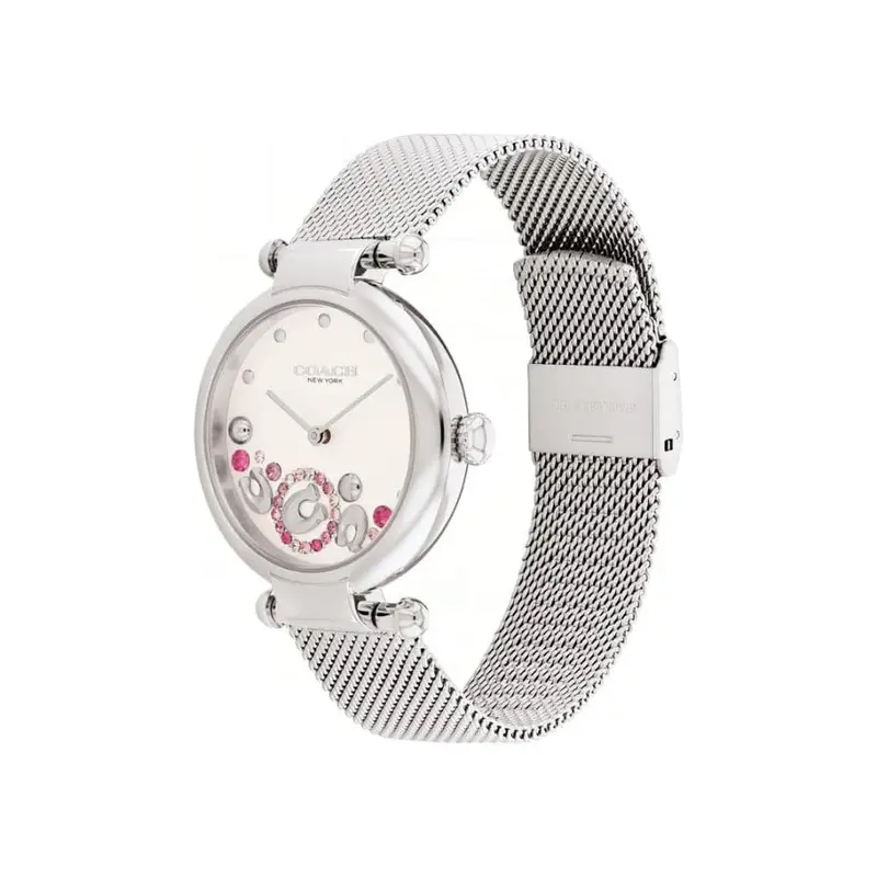 Coach New York Silver Milanese Strap Women Watch 14504002 2