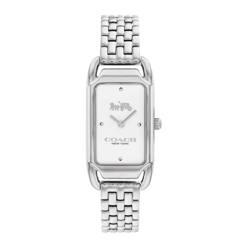 Coach New York White Dial Silver Stainless Steel Strap Women Watch 14504041 1