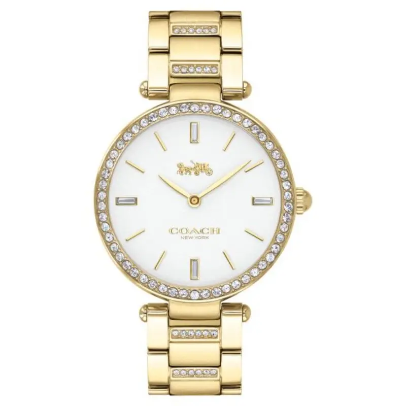 Coach Park Crystal Accent 14503093 Gold Stainless Steel Women's Watch 1