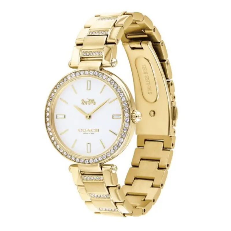 Coach Park Crystal Accent 14503093 Gold Stainless Steel Women's Watch 2
