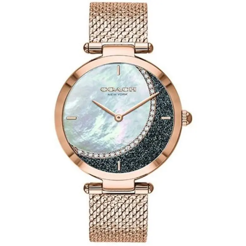 Coach Park White Mother Of Pearl 14503766 Rose Gold Stainless Steel Women's Watch 1