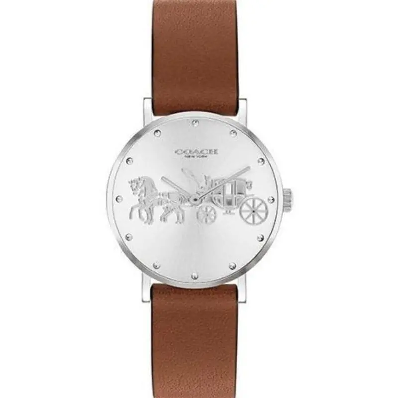 Coach Perry 14503797 Brown Leather Women's Watch 1