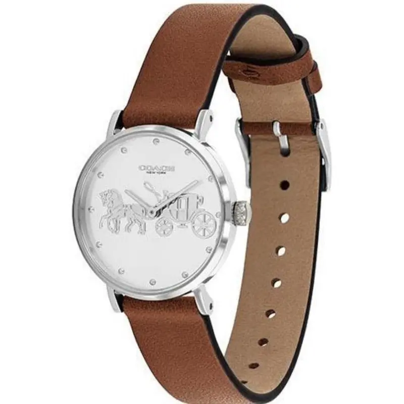Coach Perry 14503797 Brown Leather Women's Watch 2