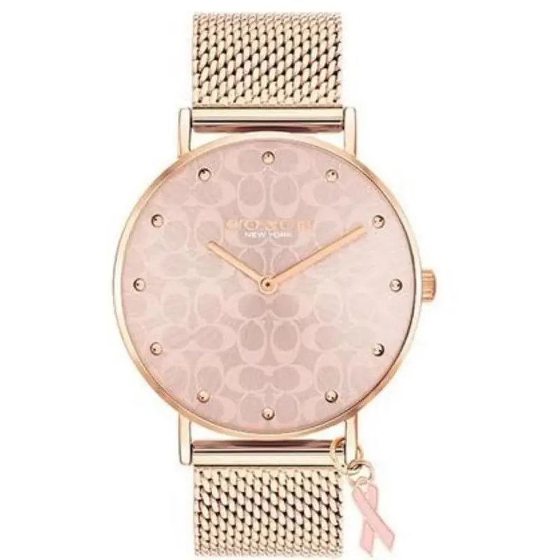 Coach Perry 14503804 Gold Mesh Strap Ladies Watch 1