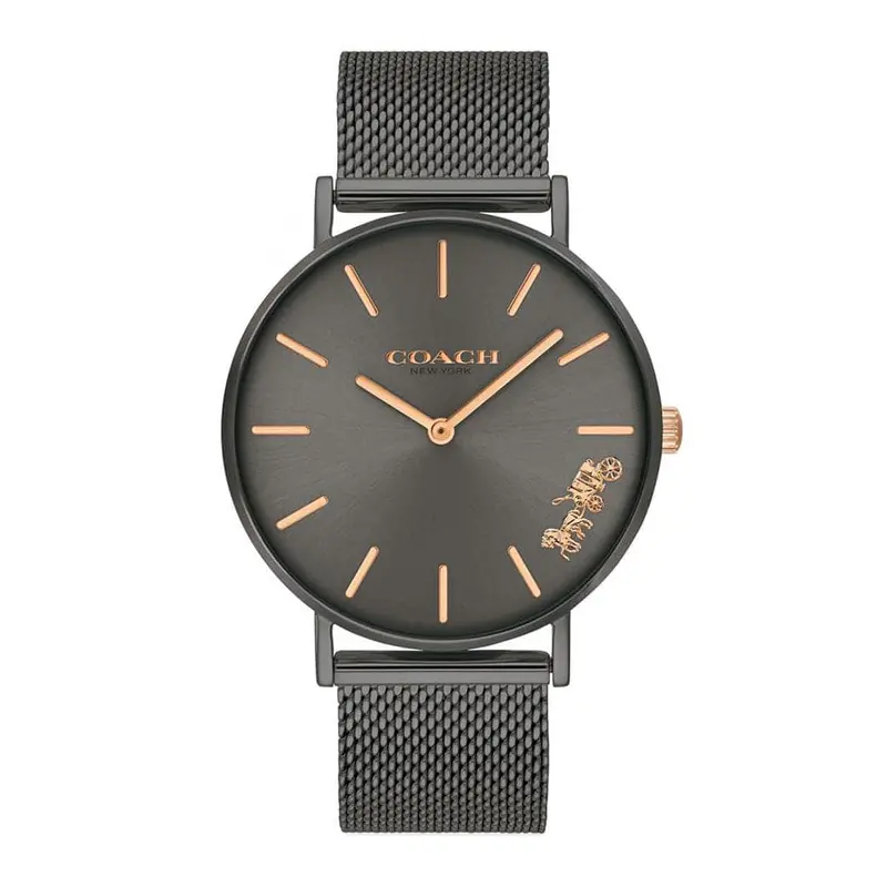Coach Perry Analog Quartz Black Stainless Steel 14503127 Mesh Strap Women's Watch 1