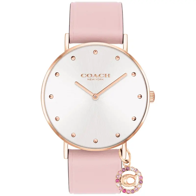 Coach Perry Blossom Leather Strap Women's  Watch  14503884 1