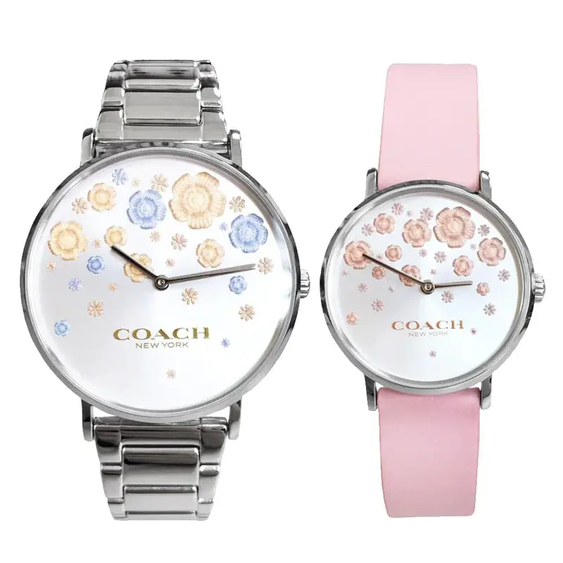 Coach Perry Silver Dial Stainless Steel Strap Women Watch 14000065 1
