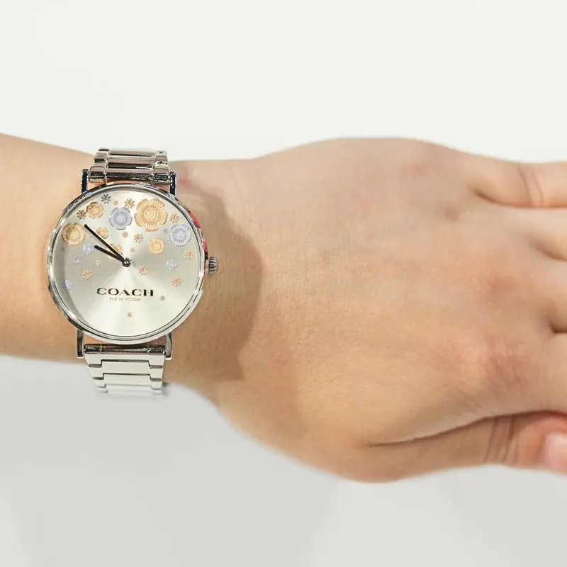 Coach Perry Silver Dial Stainless Steel Strap Women Watch 14000065 2