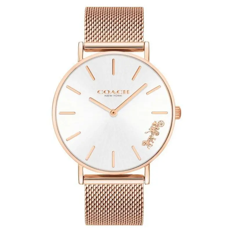 Coach Rose Gold Milanese Stainless Steel Strap Women Watch 14503126P 1