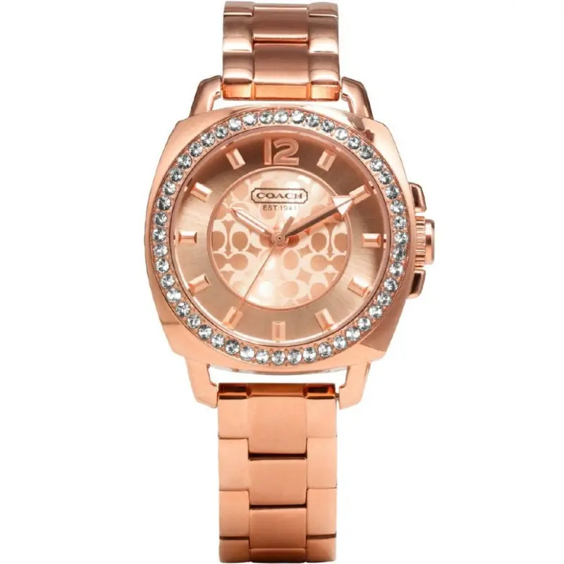 Coach Rose Gold Stainless Steel Strap Women Watch 14501701P 1
