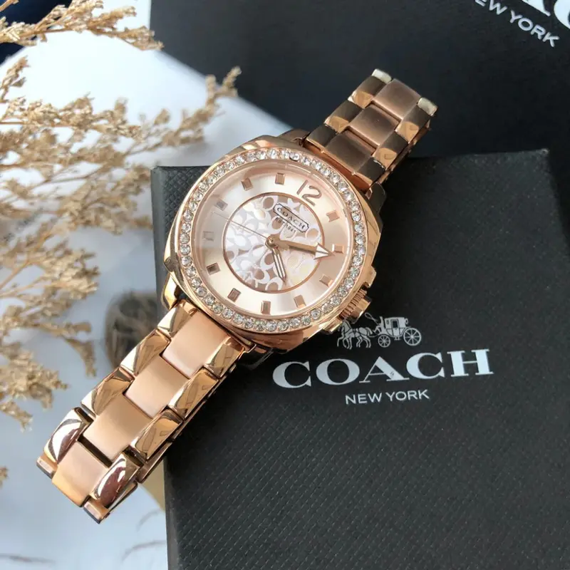 Coach Rose Gold Stainless Steel Strap Women Watch 14501701P 2