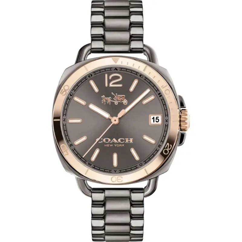 Coach Tatum Analog Quartz Grey Stainless Steel 14502597 Women's Watch 1