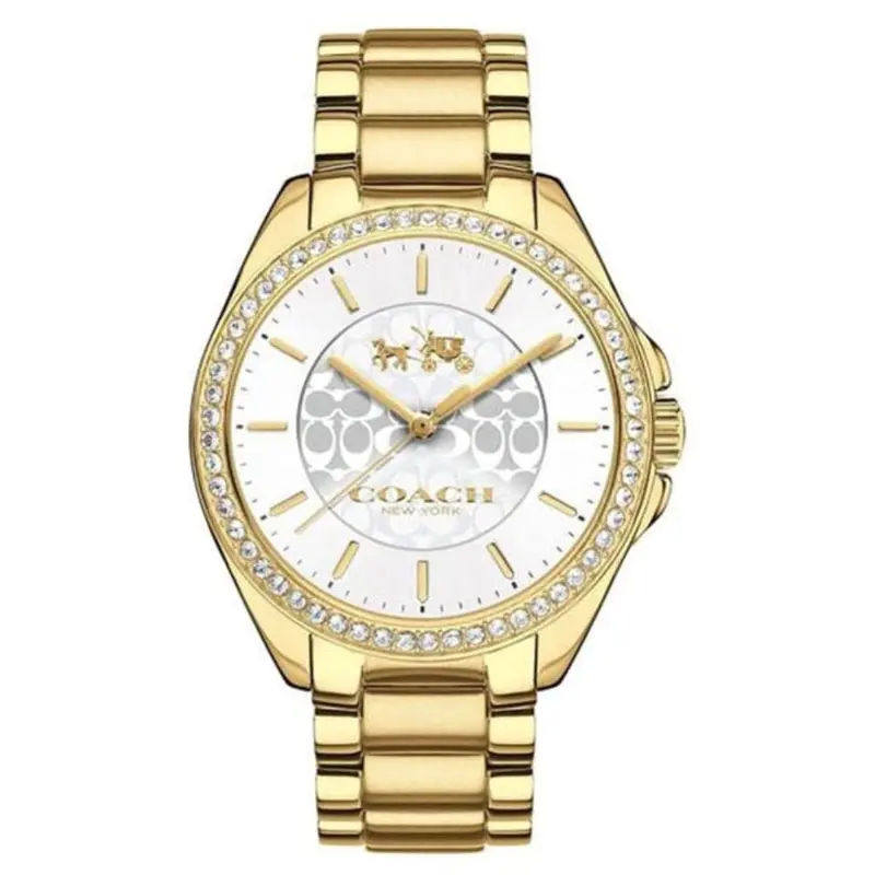 Coach Tristen Analog Quartz Gold Stainless Steel 14502470 Women's Watch 1