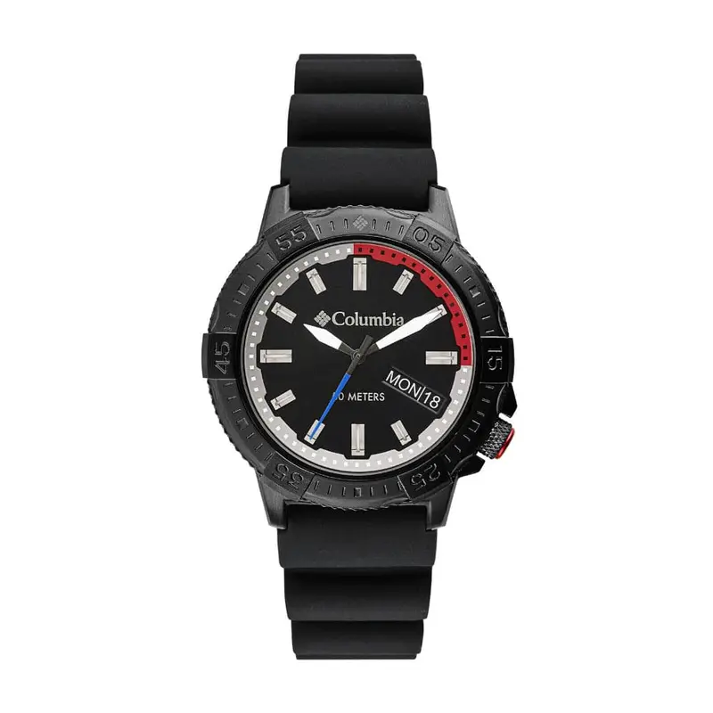 Columbia Cocsc03-001 Black Silicone Strap Men's Watch 1
