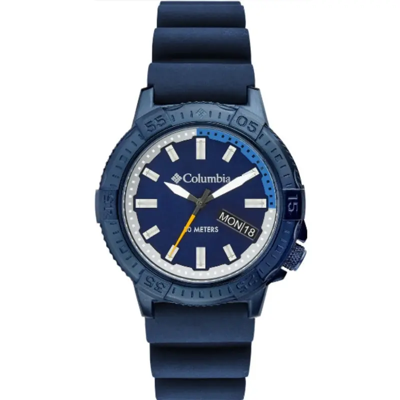 Columbia Cocsc03-002 Blue Silicone Strap Men's Watch 1