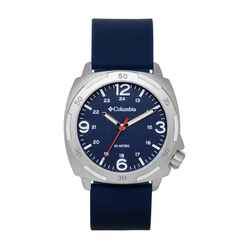 Columbia Delta Ridge Cocss17-004 Blue Silicone Strap Men's Watch 1