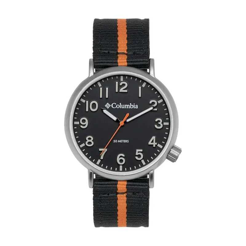 Columbia Trailbanks Black Dial An Nylon Strap Men Watch Cocss16-004 1