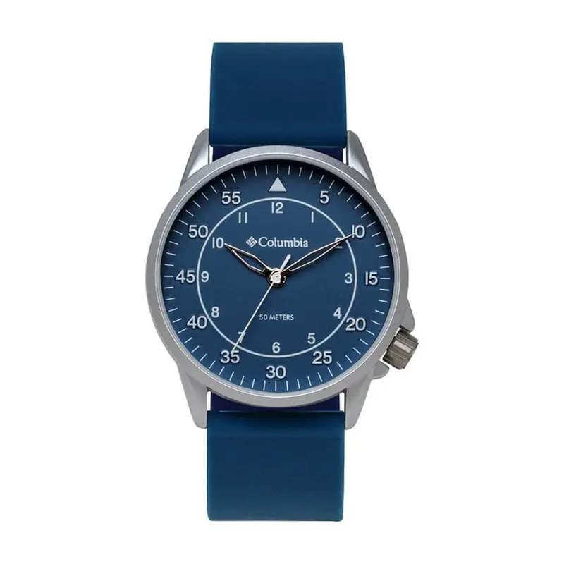 Columbia Viewmont Blue Dial And Silicone Strap Men Watch Cocss15-002 1