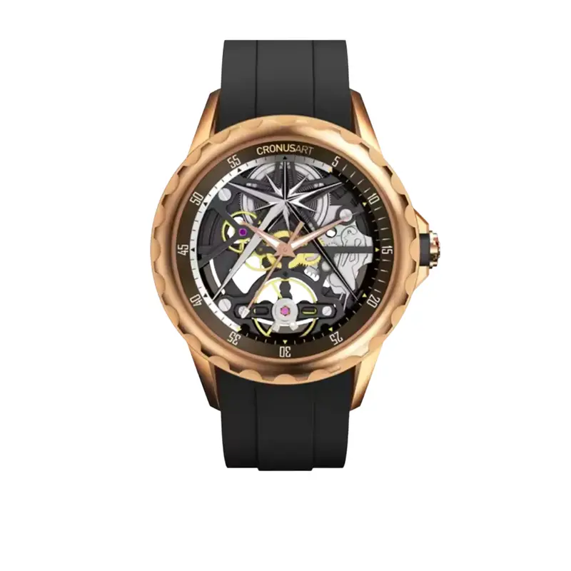 Cronus Art Fluorine Black Strap Men Watch Cm05-06I 1