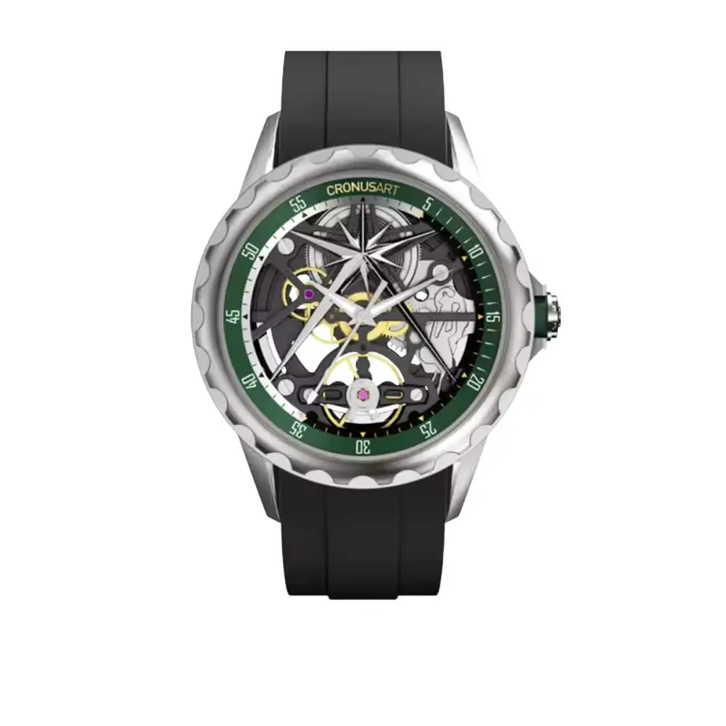 Cronus Art Fluorine Black Strap Men Watch Cm05-06K 1