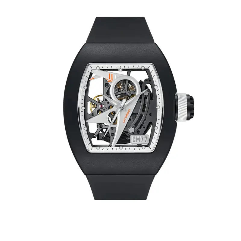 Cronus Art High Quality Fluorine Black Band Strap Men Watch Cm011-003 1