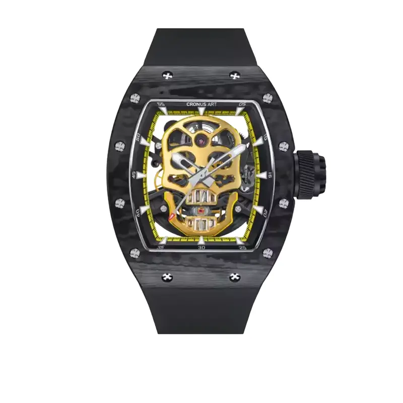 Cronus Art High Quality Fluorine Black Strap Men Watch Cm002-033 1