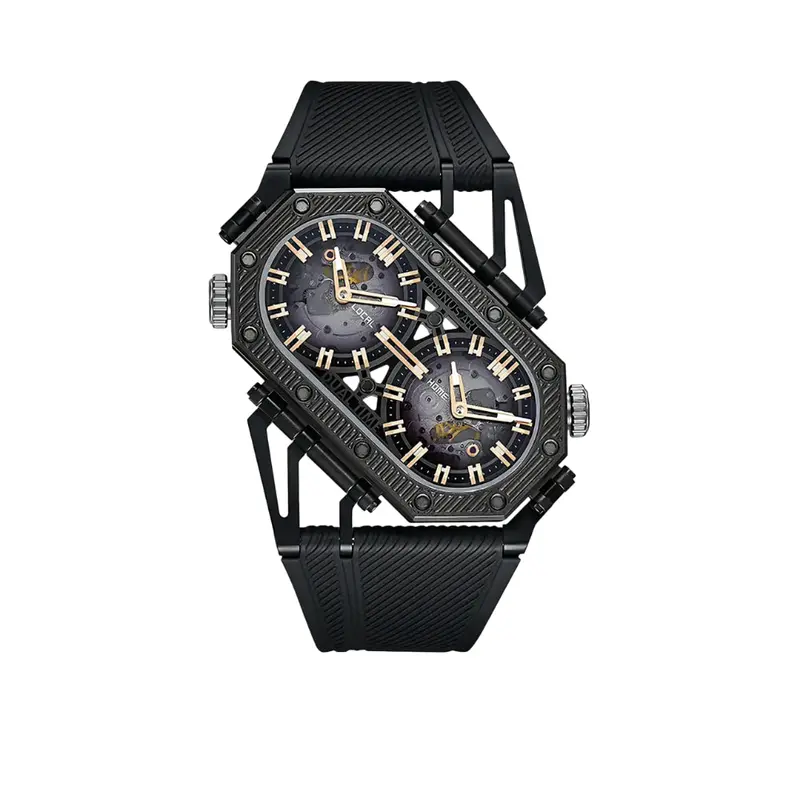 Cronus Art High Quality Fluorine Black Strap Watch Cm025-008 1