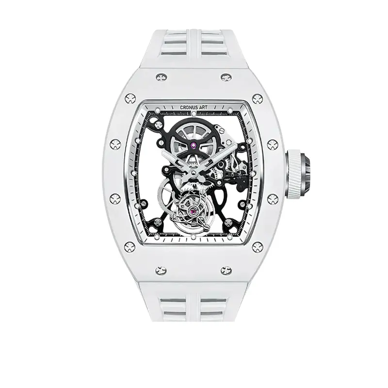 Cronus Art High Quality Fluorine White Band Men Watch Cm007-010 1