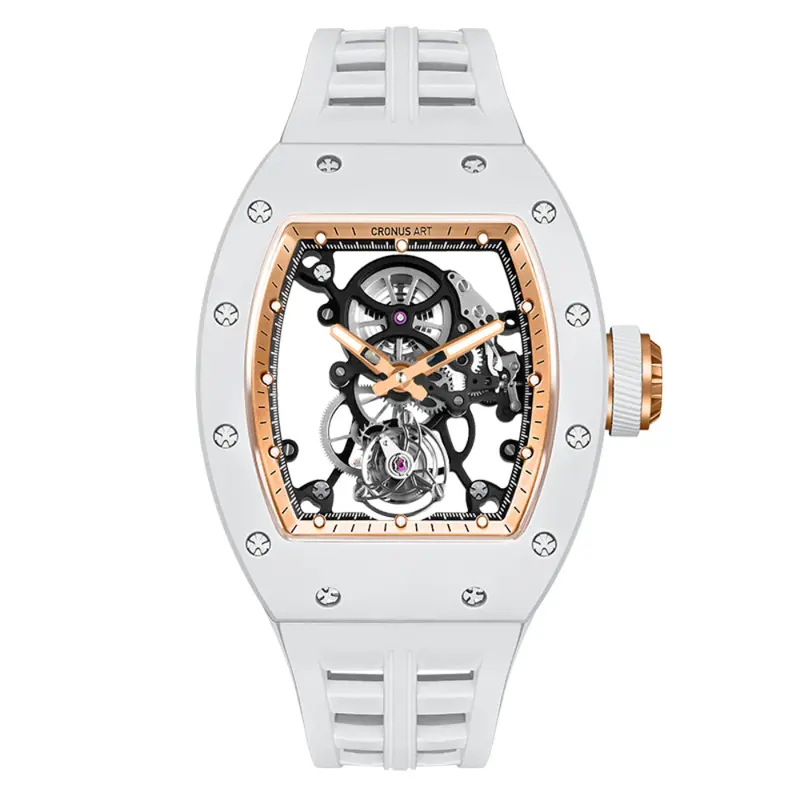 Cronus Art High Quality Fluorine White Band Men Watch Cm007-011 1