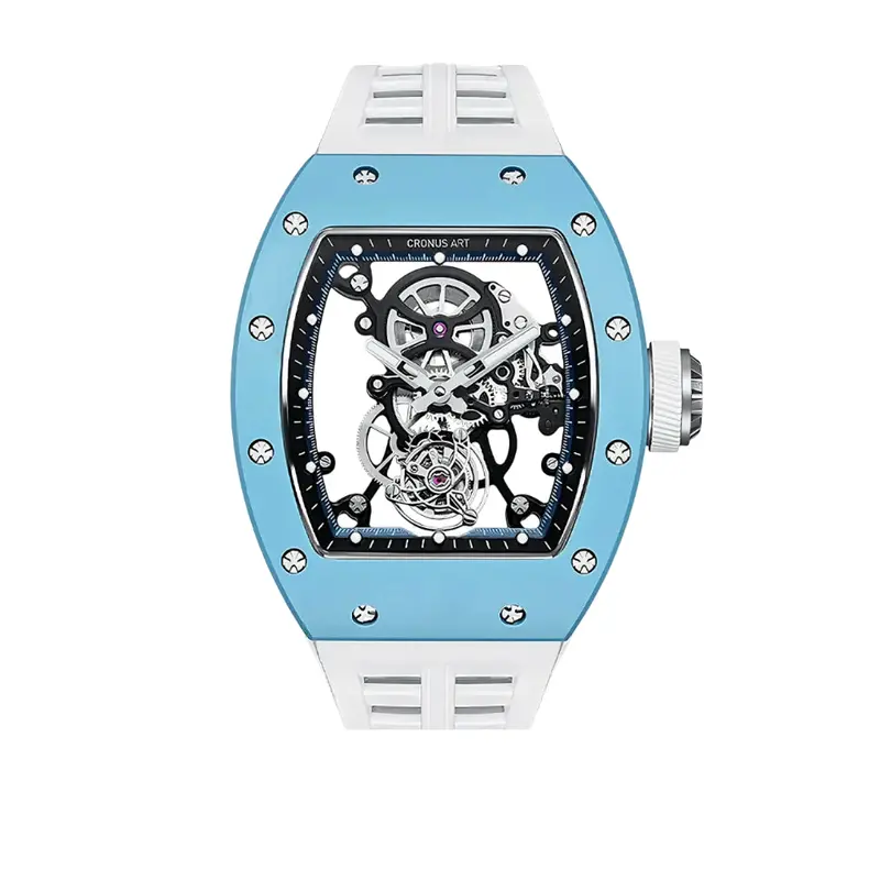 Cronus Art High Quality Fluorine White Band Men Watch Cm007-021 1