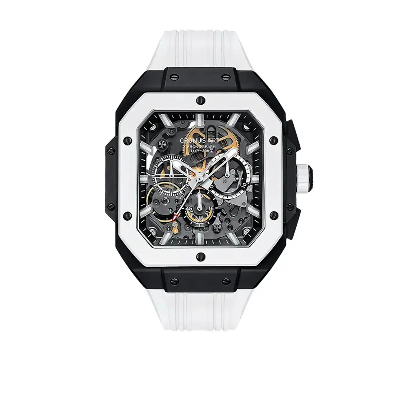 Cronus Art High Quality Fluorine White Band Men Watch Cm025-005 1