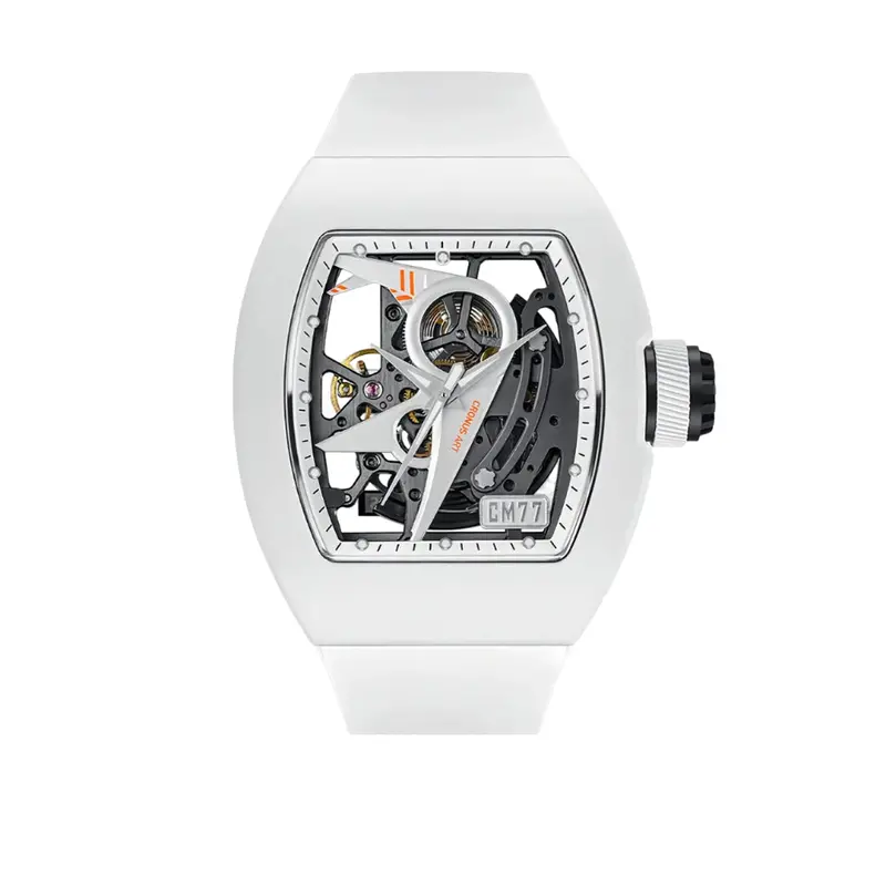 Cronus Art High Quality Fluorine White Band Strap Men Watch Cm011-001 1