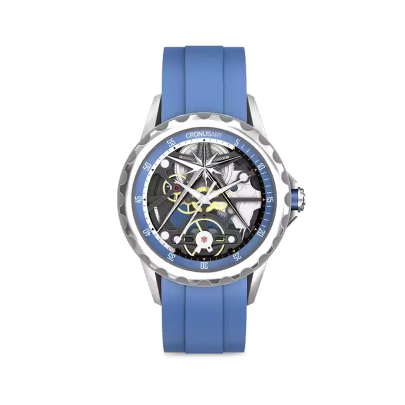 Cronus Art Lucky Hour Series Steel Blue Watch Cm05-06B 1