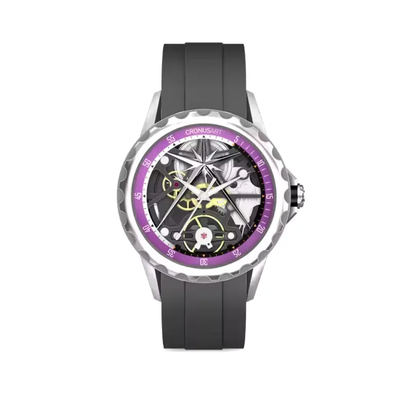 Cronus Art Lucky Hour Series Steel Purple Watch Cm05-06E 1