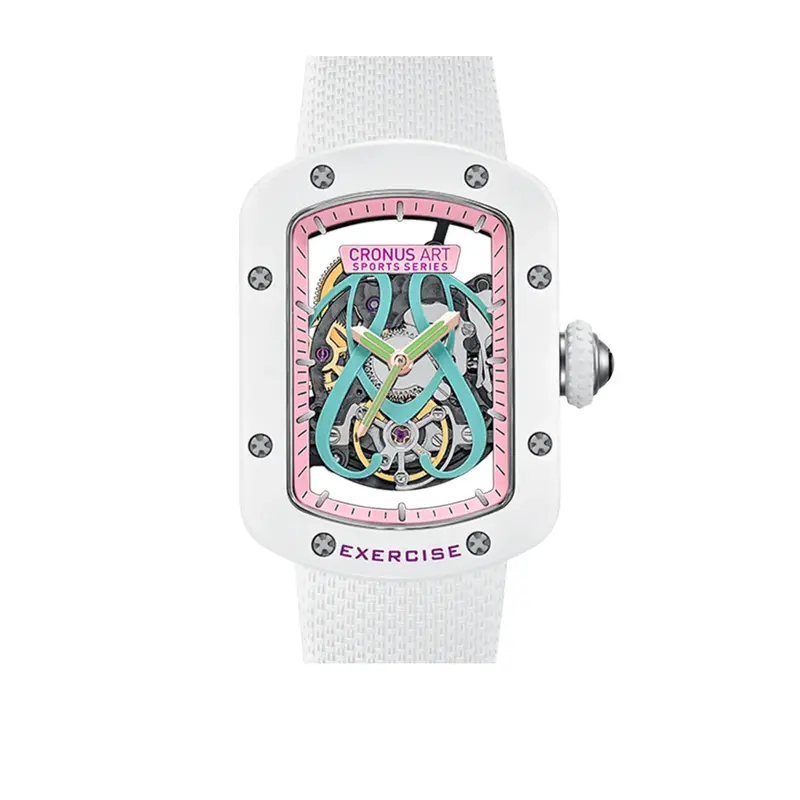 Cronus Art Nylon + High Quality Fluorine White Strap Women Watch Cm017-010 1