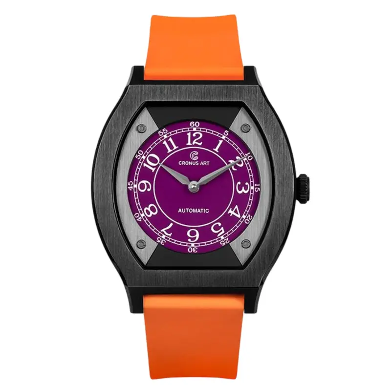 Cronus Art Patrician Taste Titanium Men's Watch - Electra Purple Dial | Cm032-003 1