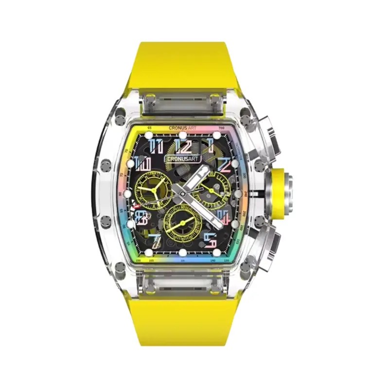 Cronus Art The Time Tunnel Series Limited Edition Yellow Watch Cm08-A 1