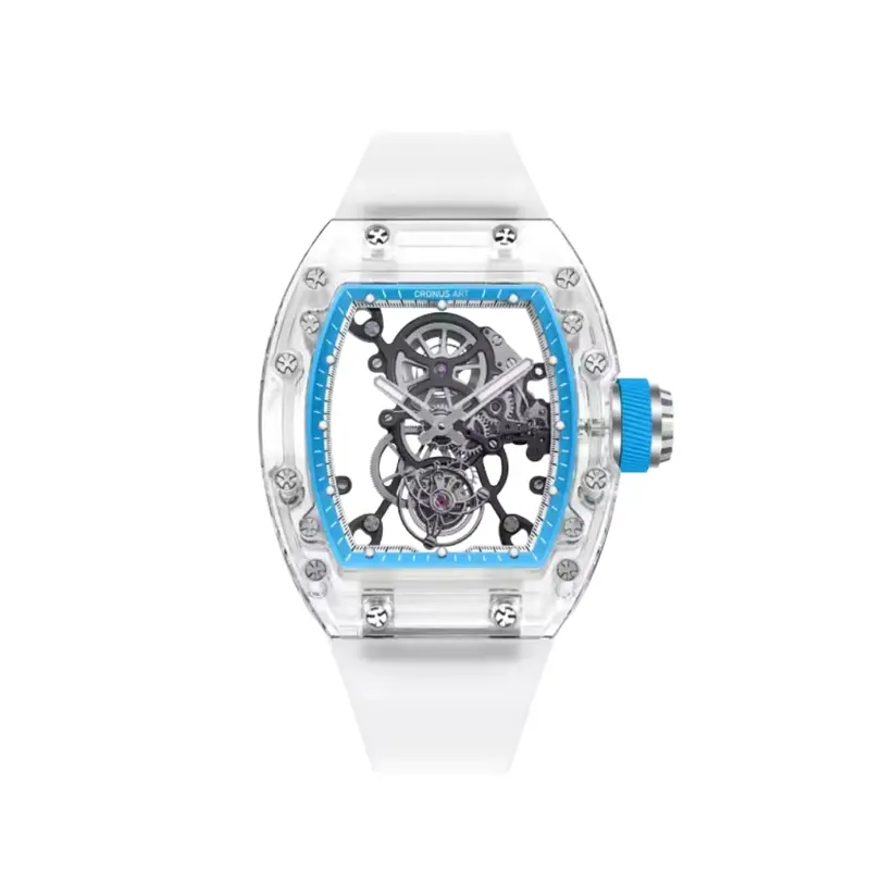 Cronus Art Tourbillon Series Blue White Watch Cm08-026 1