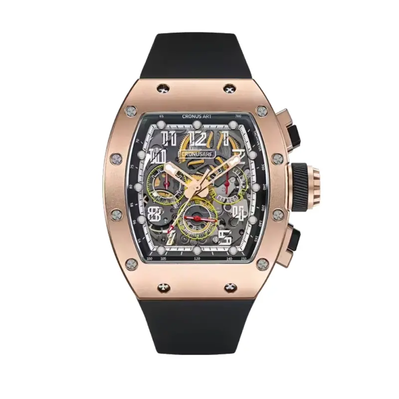 Cronus Art Track Series Black Gold Watch Cm09-012 1