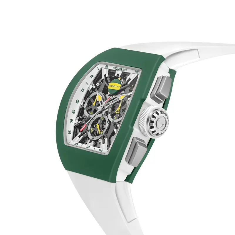 Cronus Art Velocity Cheetah Men's Watch - Frosted Leaf Green | Cm011-010 2