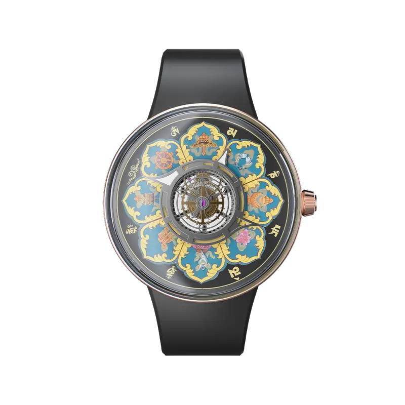 Cronus Central Tourbillon Mandala Men's Watch -  Rose Gold | Cm023-009 1